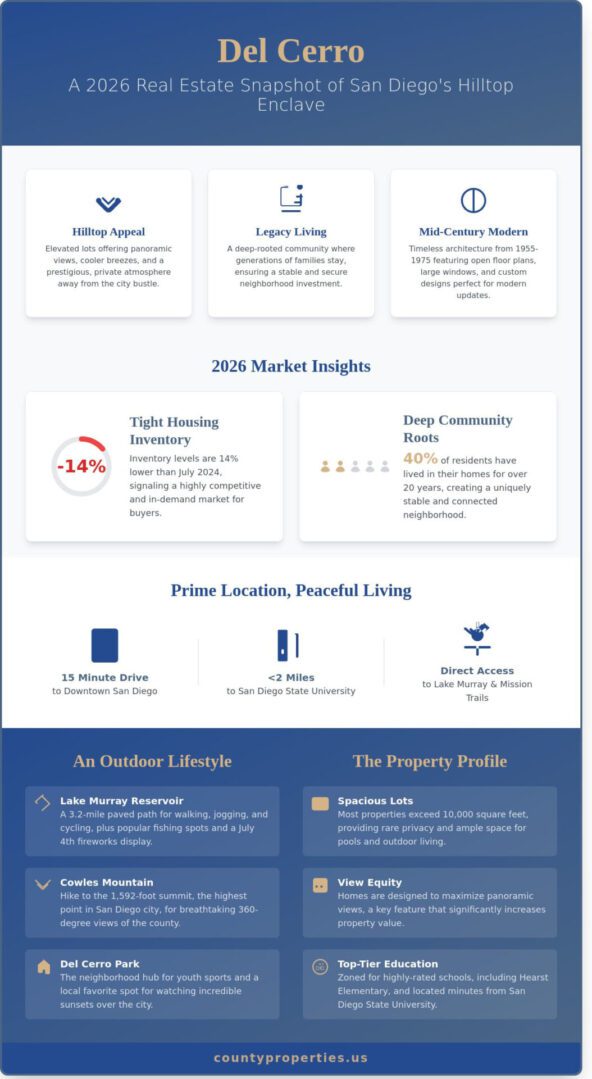Del Cerro, San Diego: The Ultimate Neighborhood & Real Estate Guide for 2026