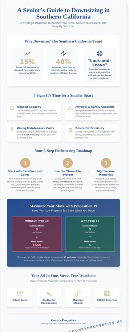 Downsizing Tips for Seniors in Southern California: A 2026 Strategic Guide