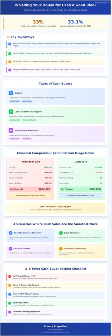Is Selling a House for Cash a Good Idea? Pros, Cons, and San Diego Market Insights