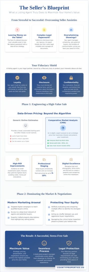 What Do Listing Agents Do for Sellers? A Comprehensive Guide for 2026 - Infographic