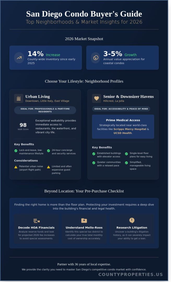 Condos for Sale in San Diego, CA: The 2026 Buyer’s Guide to the Local Market