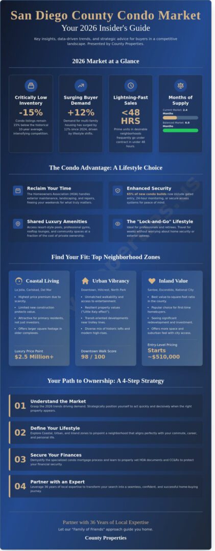 Condos in San Diego County: Your Comprehensive 2026 Buying Guide