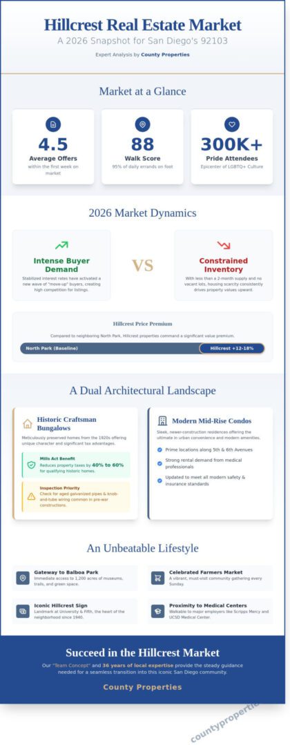 Living in Hillcrest, CA: The Ultimate 2026 Neighborhood & Real Estate Guide