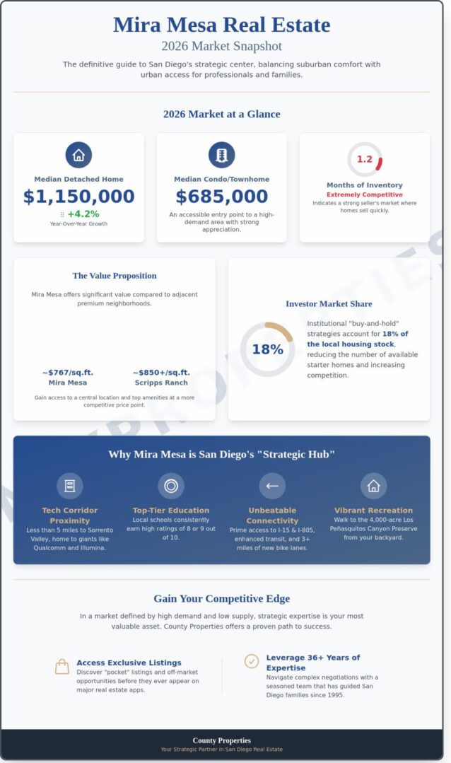 Mira Mesa Homes for Sale: Your 2026 Guide to San Diego’s Most Central Neighborhood