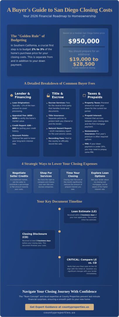 San Diego Buyer Closing Costs: The Ultimate 2026 Budgeting Guide