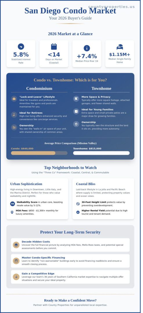 San Diego Condos for Sale: The Strategic Buyer’s Guide for 2026
