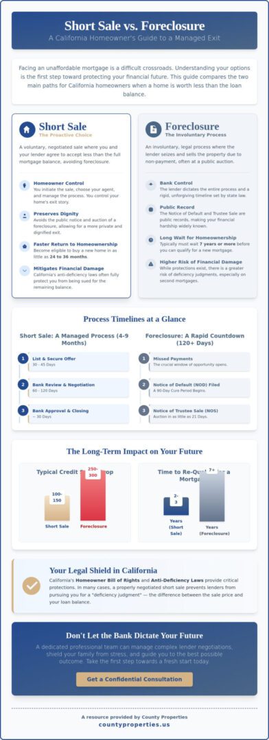 Short Sale vs. Foreclosure in California: A Homeowner’s 2026 Guide to Financial Recovery