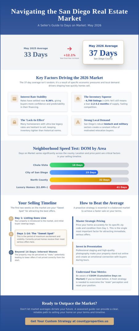 Average Days on Market San Diego: 2026 Real Estate Trends & Seller Strategies