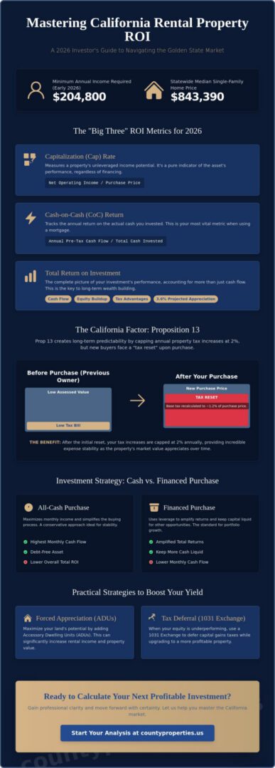 Calculating ROI on Rental Property in California: A 2026 Investor's Guide
