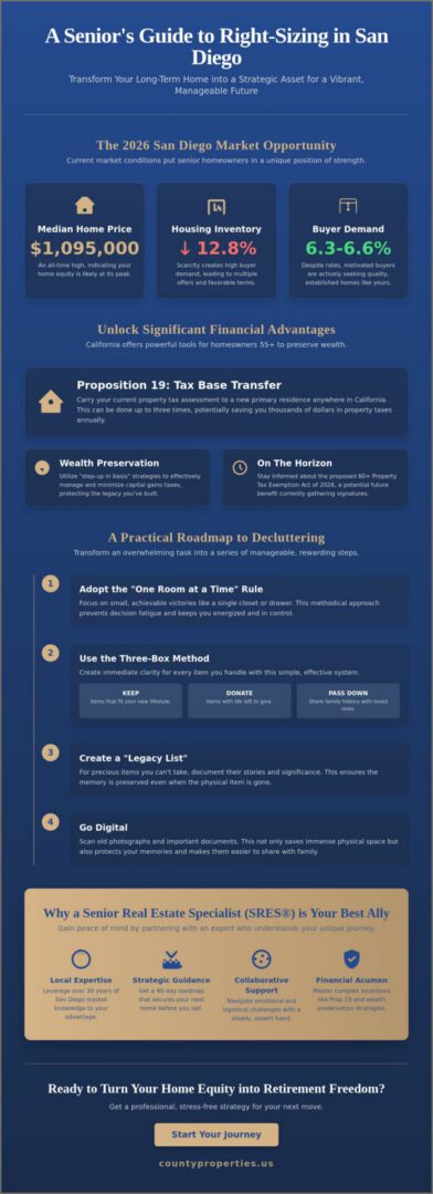 Downsizing Tips for Seniors in San Diego: The 2026 Strategic Guide