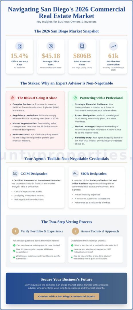 Finding a Commercial Real Estate Agent in San Diego: A Strategic 2026 Guide