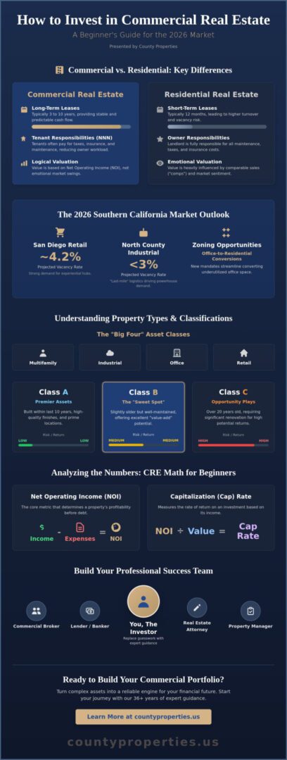 How to Invest in Commercial Real Estate for Beginners: A 2026 Guide