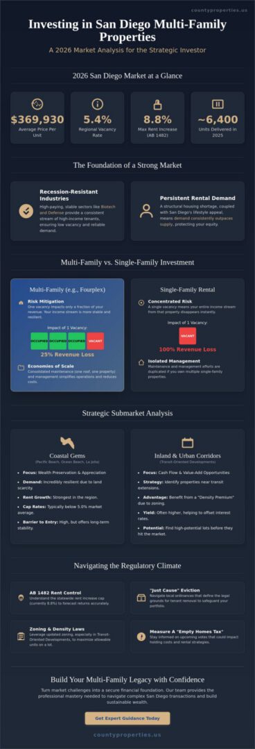 Investing in Multi-Family Properties in San Diego: A Strategic 2026 Guide