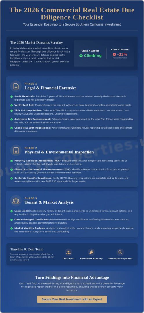 The Ultimate Due Diligence Checklist for Commercial Property in 2026