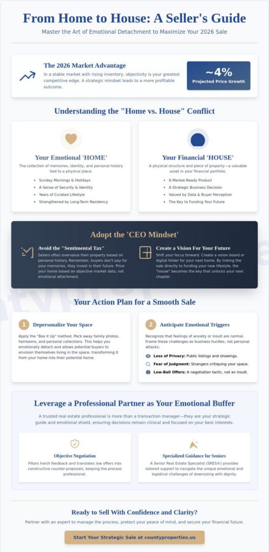 How to Emotionally Detach From Your House When Selling: A 2026 Guide