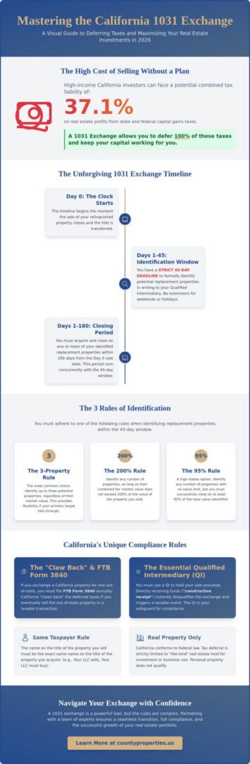 1031 Exchange Rules California 2026: The Investor’s Guide to Tax Deferral