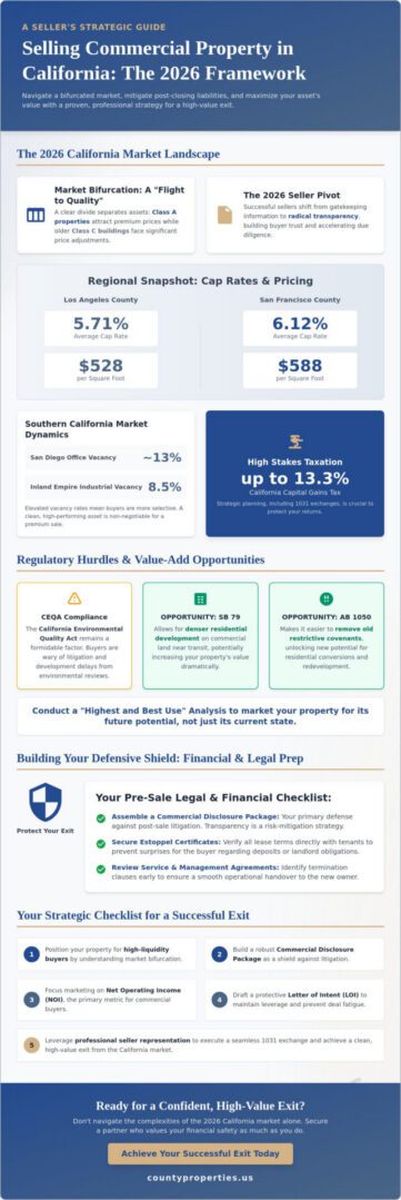 How to Sell a Commercial Property in California: The 2026 Strategic Guide