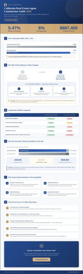 Real Estate Agent Commission in California: A 2026 Guide for Sellers