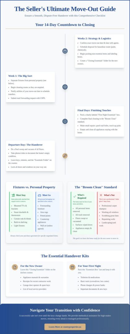 The Ultimate Checklist for Moving Out of a Sold House in 2026