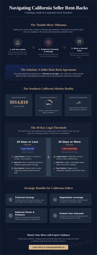 Seller Rent Back Agreement California: A Strategic 2026 Guide to Post-Settlement Occupancy