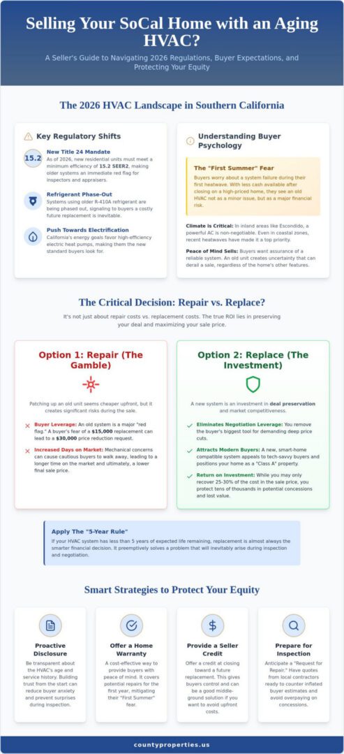 Selling a Home with an Old HVAC System: Your 2026 Strategy Guide