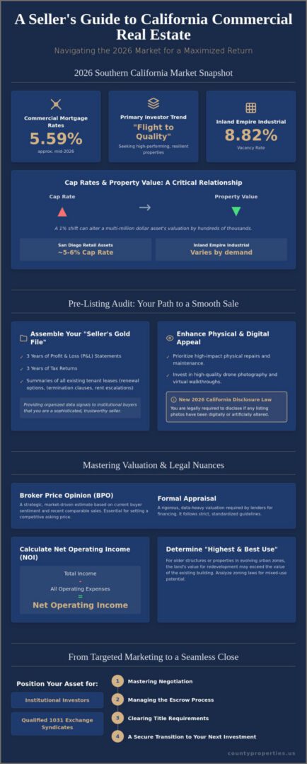 How to Sell Commercial Property in California: The 2026 Strategic Guide