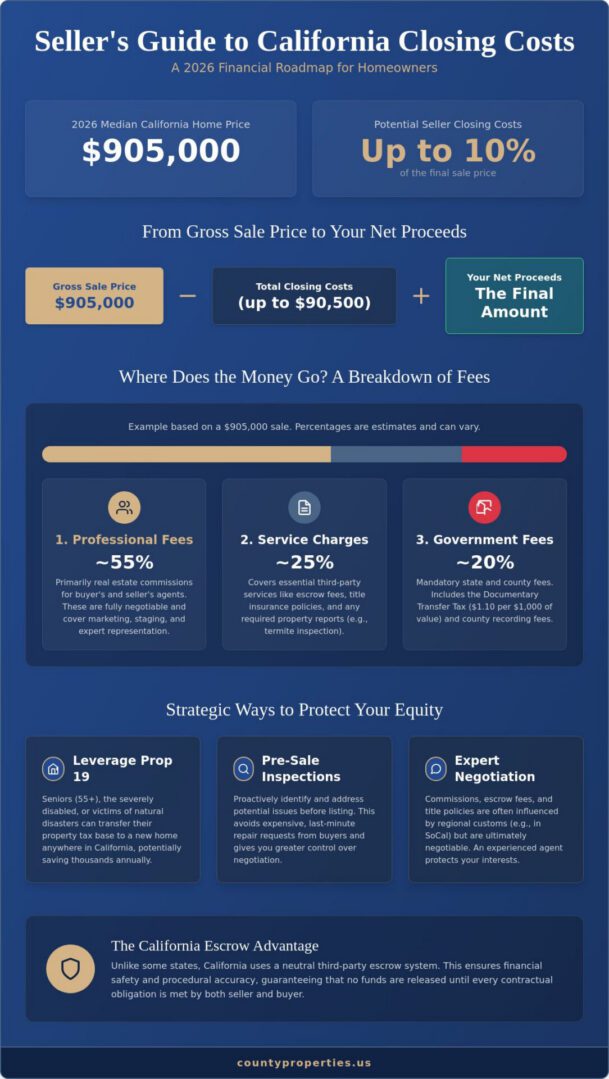 Seller Closing Costs in California: Your 2026 Net Proceeds Guide