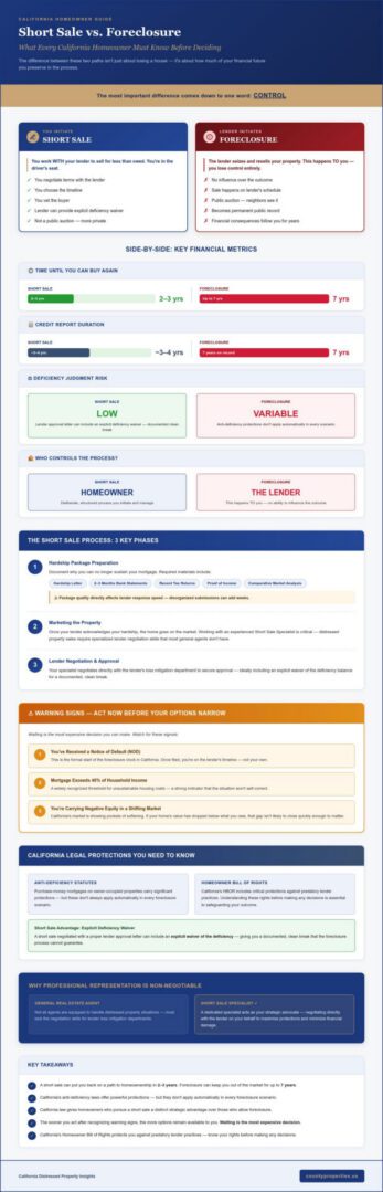 Short Sale vs. Foreclosure in California: A 2026 Homeowner’s Guide