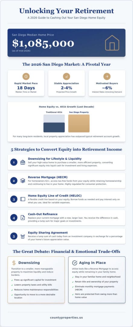 Cashing Out San Diego Home Equity to Retire: Your 2026 Strategic Guide