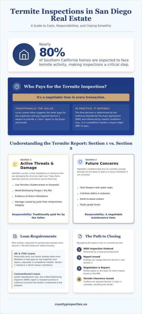 Who Pays for Termite Inspection in San Diego? 2026 Guide