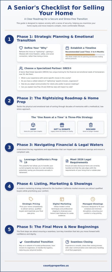 The Comprehensive Checklist for Seniors Selling Their Home in Southern California (2026)