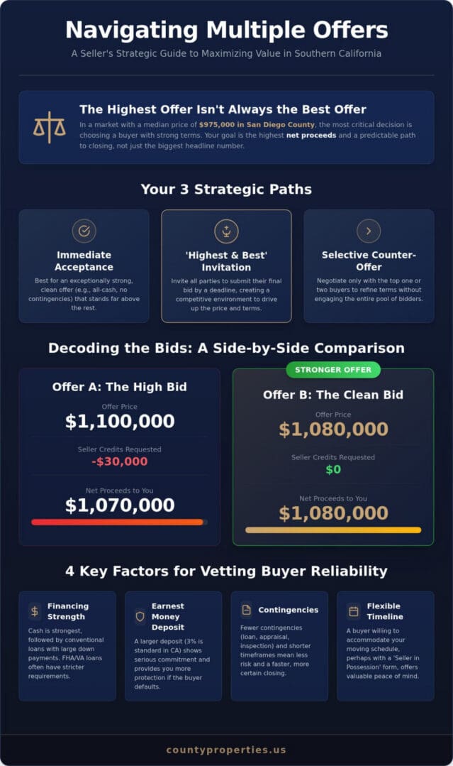 How to Handle Multiple Offers on a House: A 2026 Southern California Seller’s Guide