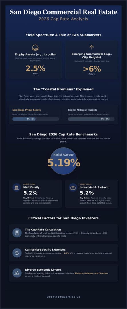 What is a Good 2026 San Diego Commercial Cap Rate?