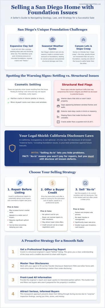 How to Sell a House with Foundation Issues in San Diego: The 2026 Seller’s Guide