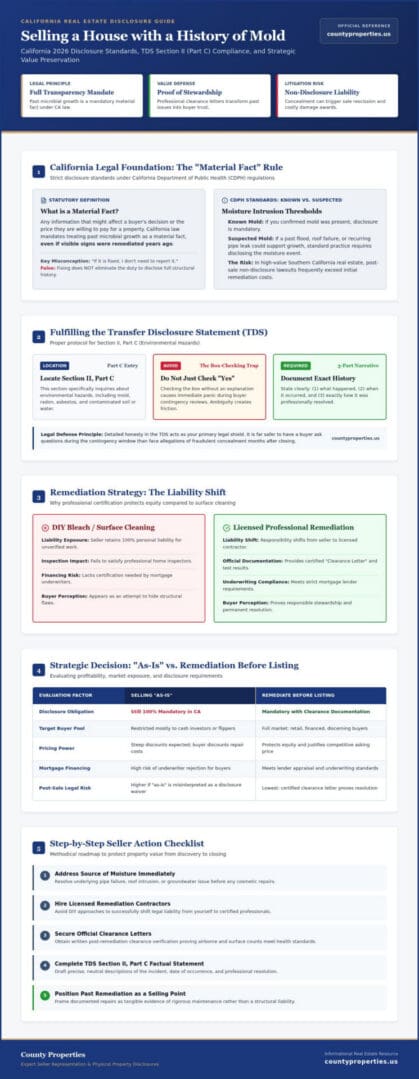 Selling a House with a History of Mold in California: Your 2026 Disclosure Guide