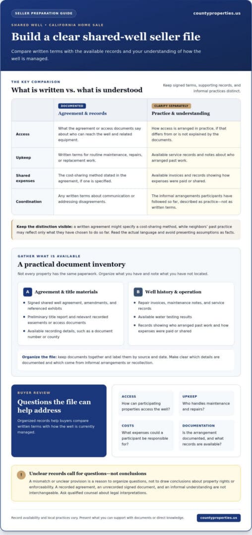 Selling a Home With a Shared Well Agreement in California: A 2026 Guide