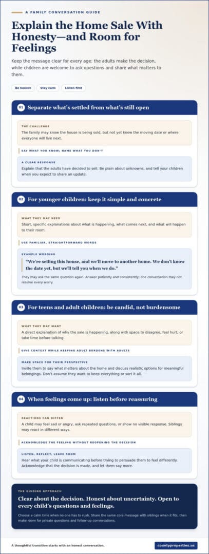 How to Tell Your Kids You're Selling Their Childhood Home: A Compassionate Guide