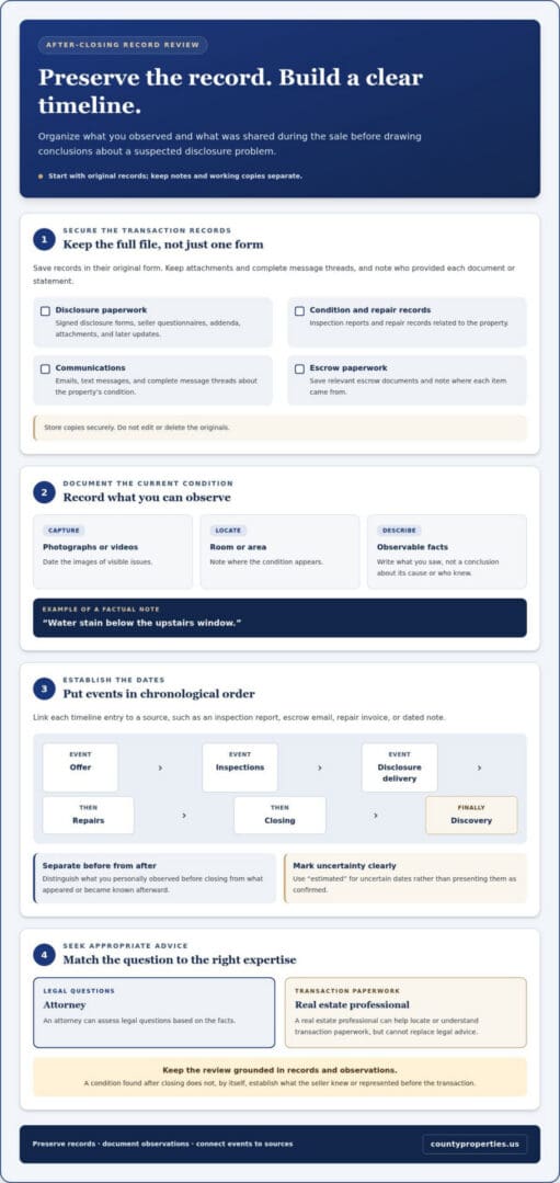 California Home Disclosures and Buyer Post-Closing Rights